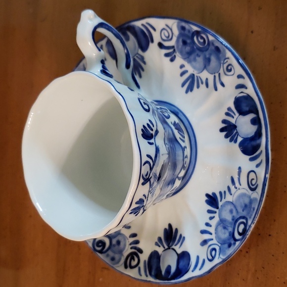 Vintage Delfts Blue Tea Cup & Saucer Holland EUC - Picture 2 of 11